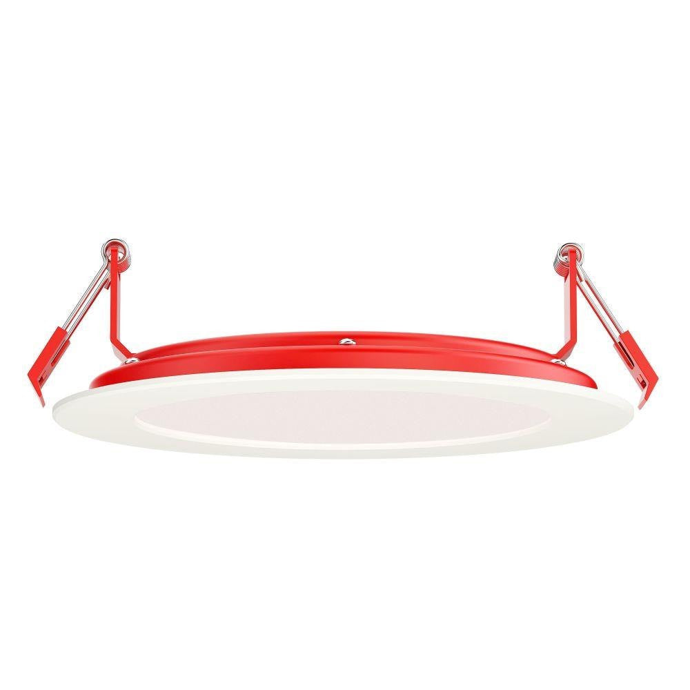 Maxim Lighting 67716WTWT Slim Fire LED Down Light Flush Mount side profile view