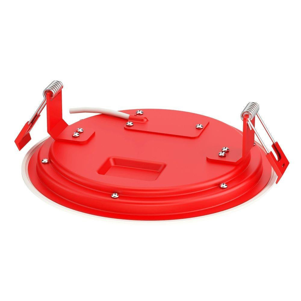 Maxim Lighting 67716WTWT Slim Fire LED Down Light Flush Mount back view showing mounting hardware