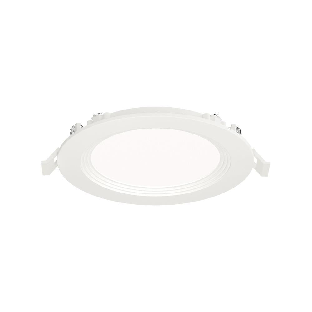 Maxim Lighting 67725WTWT Slim Baffle 1 Light 4.75 inch White LED Flush Mount Down Light Side View