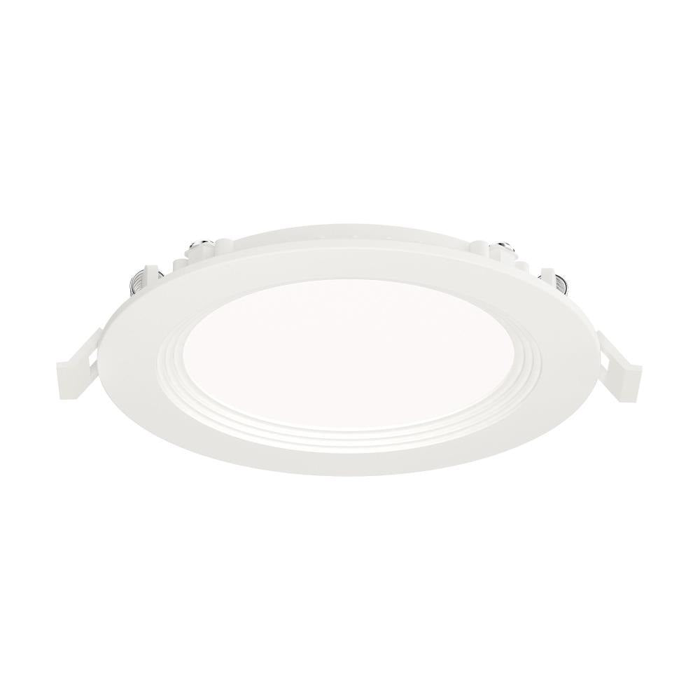 Maxim Lighting 67727WTWT Slim Baffle 1 Light 6.75 inch White LED Flush Mount Ceiling Light Side View