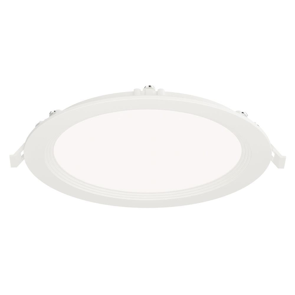 Maxim Lighting 67729WTWT Slim Baffle 9 inch White LED Flush Mount Ceiling Light Side View
