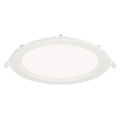Maxim Lighting 67729WTWT Slim Baffle 9 inch White LED Flush Mount Ceiling Light Side View
