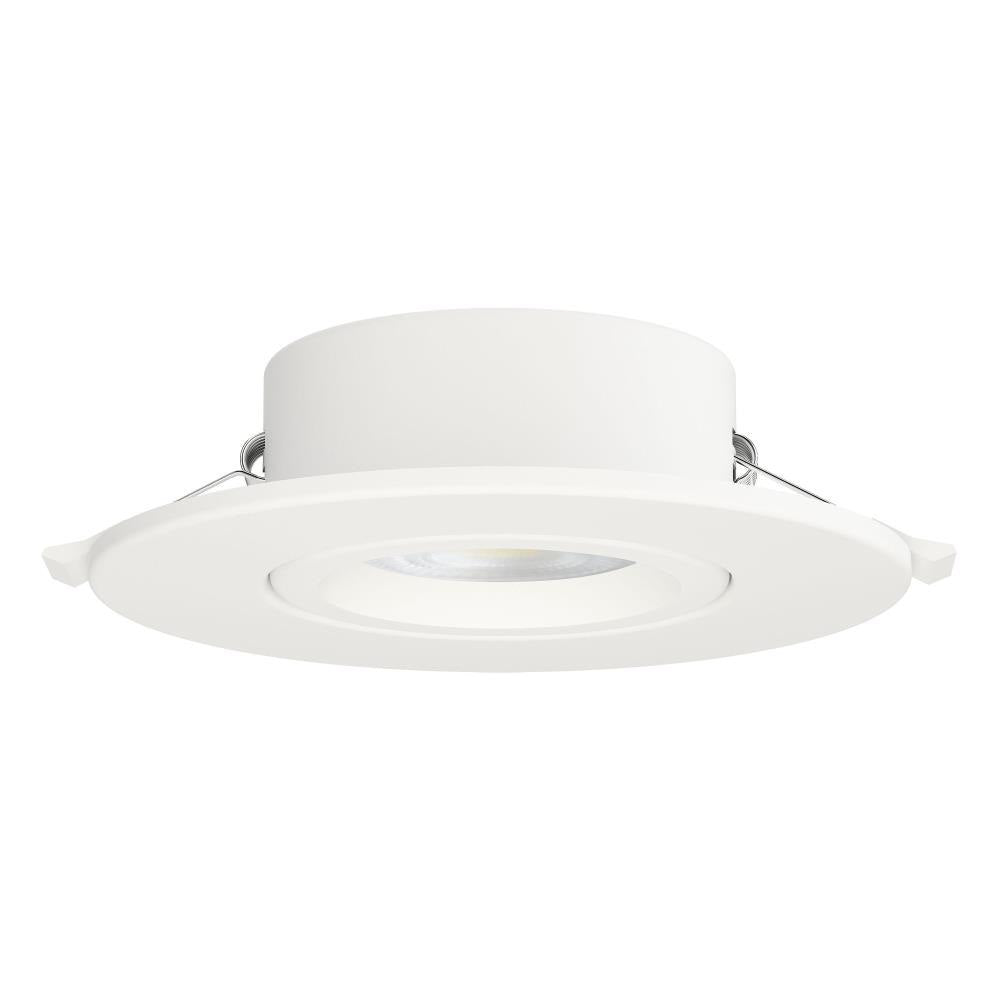 Maxim Lighting 67757WTWT Slim Gimbal LED Flush Mount White Side View