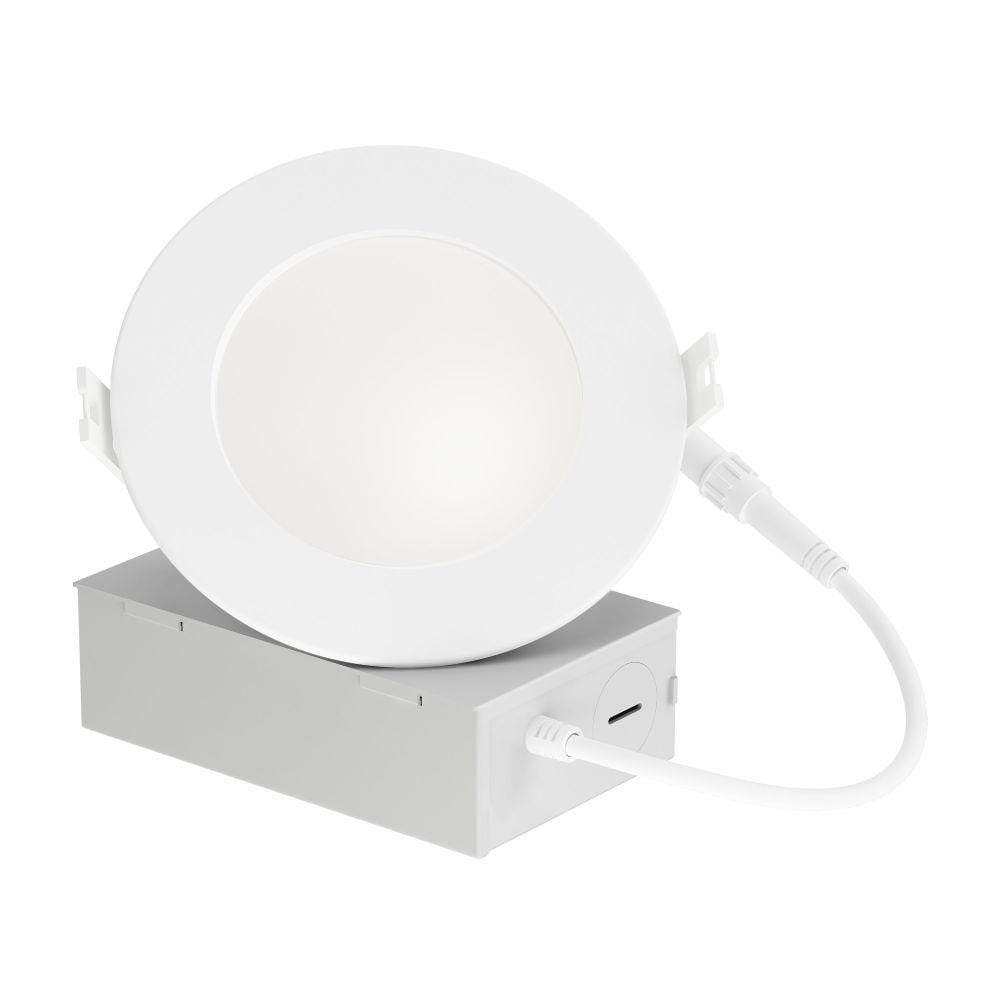 Maxim Lighting 67794WT Cove White LED Recessed Downlight with Driver Box Side View