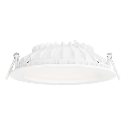 Maxim Lighting 67796WT Cove LED Recessed Downlight White - side profile view showing heat sink fins