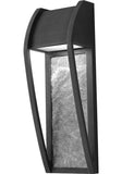 AFX Lighting NWPW041409L30ENBP Newport 14 Inch Tall LED Outdoor Wall Sconce In Bronze Patina With Frosted Glass Diffuser