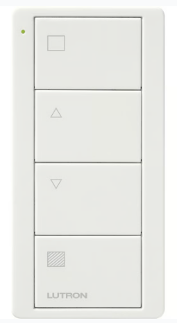 Lutron PJ2-4B-GWH-S01 Pico 4-button Wireless Remote Control, Light Zone Shade Control, Standard Engraving, White