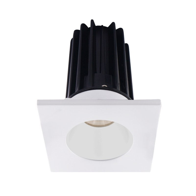 Lotus LED Lights LED-2-S8W2-27K-2RRWH-2STWH-24 2" Led Recessed Downlight - 8w - 2700k - 580 Lumens - White Reflector - Square White Trim - 24° - 120v
