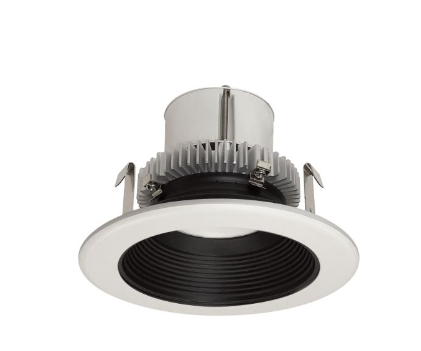 Nora Lighting NLCBC2-45230MPW/10EM 4" Cobalt Click LED Retrofit Baffle Matte Powder White Baffle / Matte Powder White Flange, Lumens 1000lm, Wattage 12W, Color Temperature 3000K, Pre-Wired for Emergency
