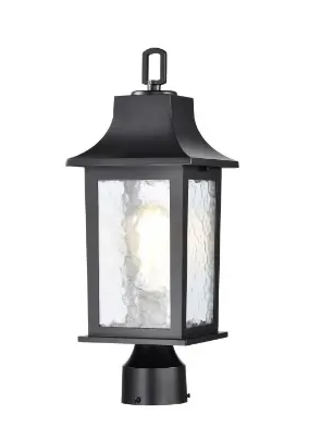 Nuvo 60-5957 17-in Stillwell Outdoor Post Light Fixture w/o Bulb, 120V, Matte Black