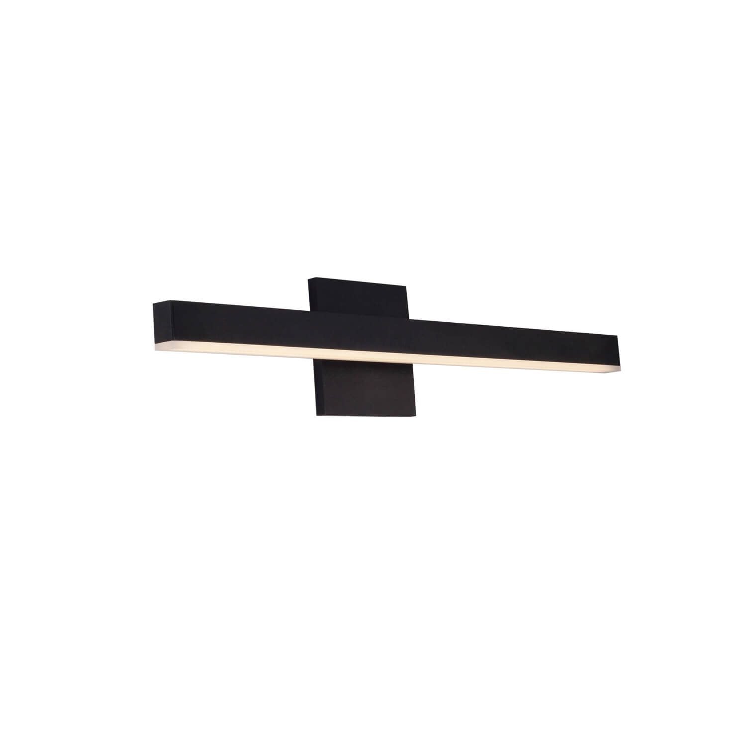 Kuzco Lighting VL10323-BK-2700K Vega 23 inch LED Bath Vanity Light in Black with White Acrylic Diffuser, Wattage 16W, Color Temperature 2700K
