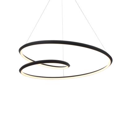 Kuzco Lighting PD22339-BK-UNV-010 Ampersand LED 39.38 inch Pendant Ceiling Light, Color Temperature 3000K, Wattage 94W, Black Finish