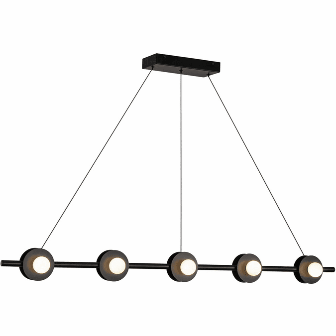 Kuzco Lighting LP15548-BK-UNV Elixir LED 48.13 inch Linear Pendant Ceiling Light Black Finish