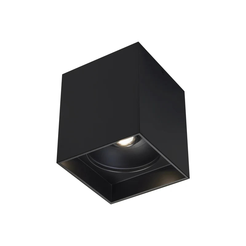 Visual Comfort Architectural 700FMEXO640BB-LED927 Exo 5" 14W, 2700K, 40° LED Flush Mount Matte Black Shade, Black Trim