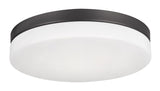 AFX Lighting OSCF14LAJD1BK Oscar 14 Inch LED CCT Flush Mount In Black With White Acrylic Diffuser