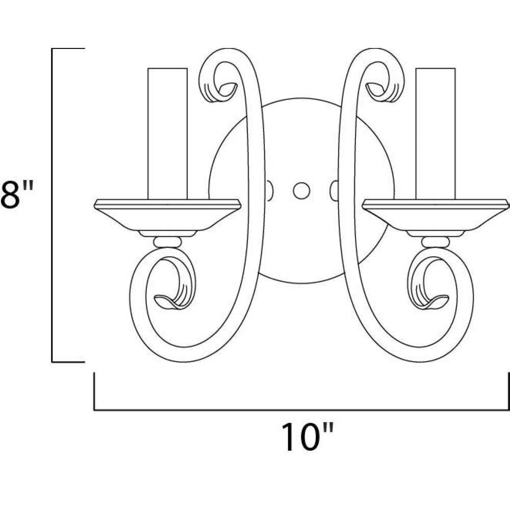 Maxim Lighting 70002OI Loft Wall Sconce Dimensions 10 Inch Wide 8 Inch High