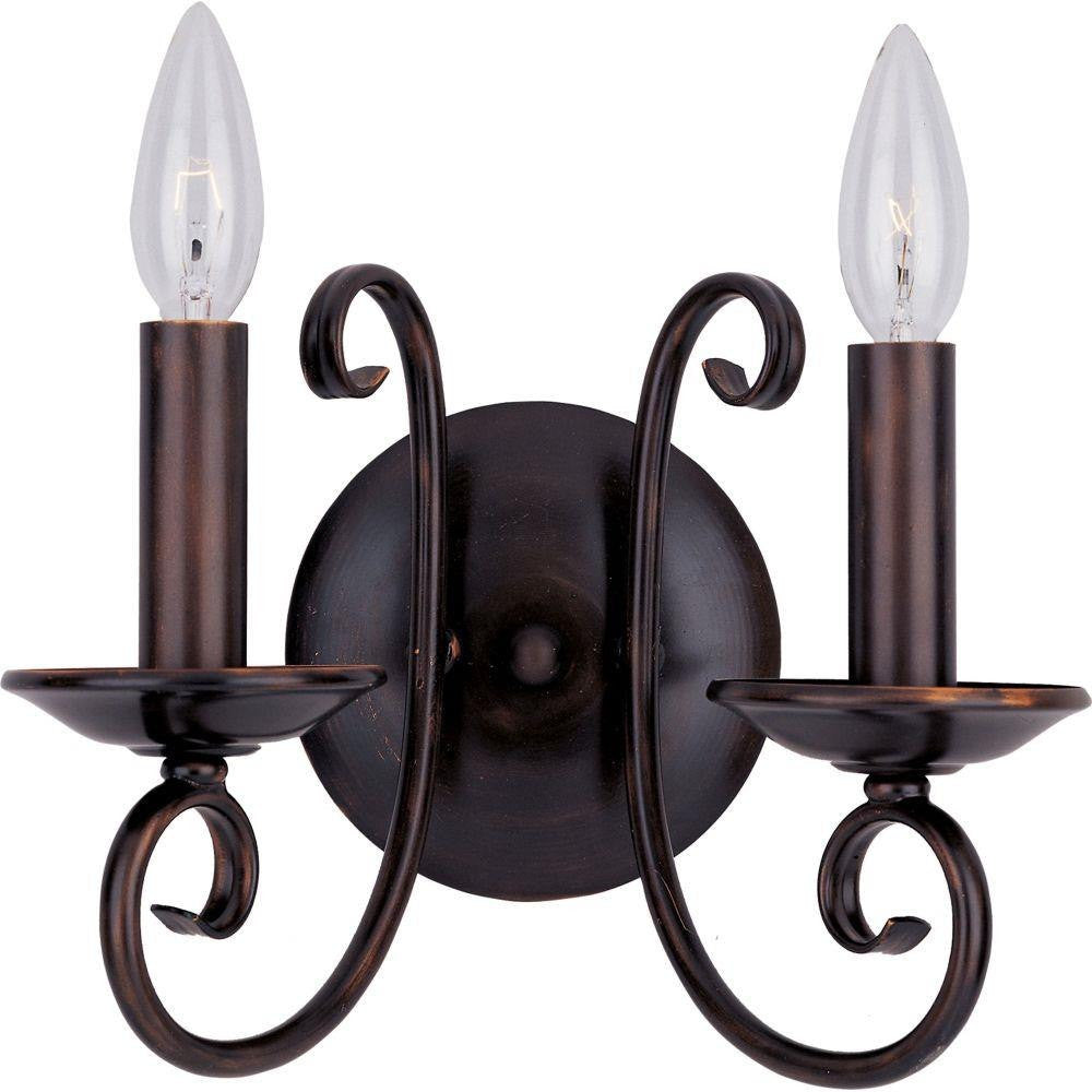 Maxim Lighting 70002OI Loft 2 Light Oil Rubbed Bronze Wall Sconce