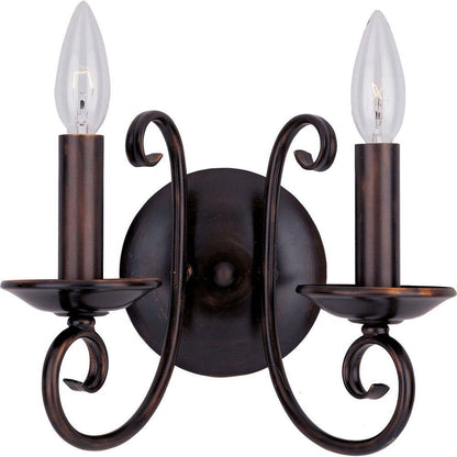 Maxim Lighting 70002OI Loft 2 Light Oil Rubbed Bronze Wall Sconce
