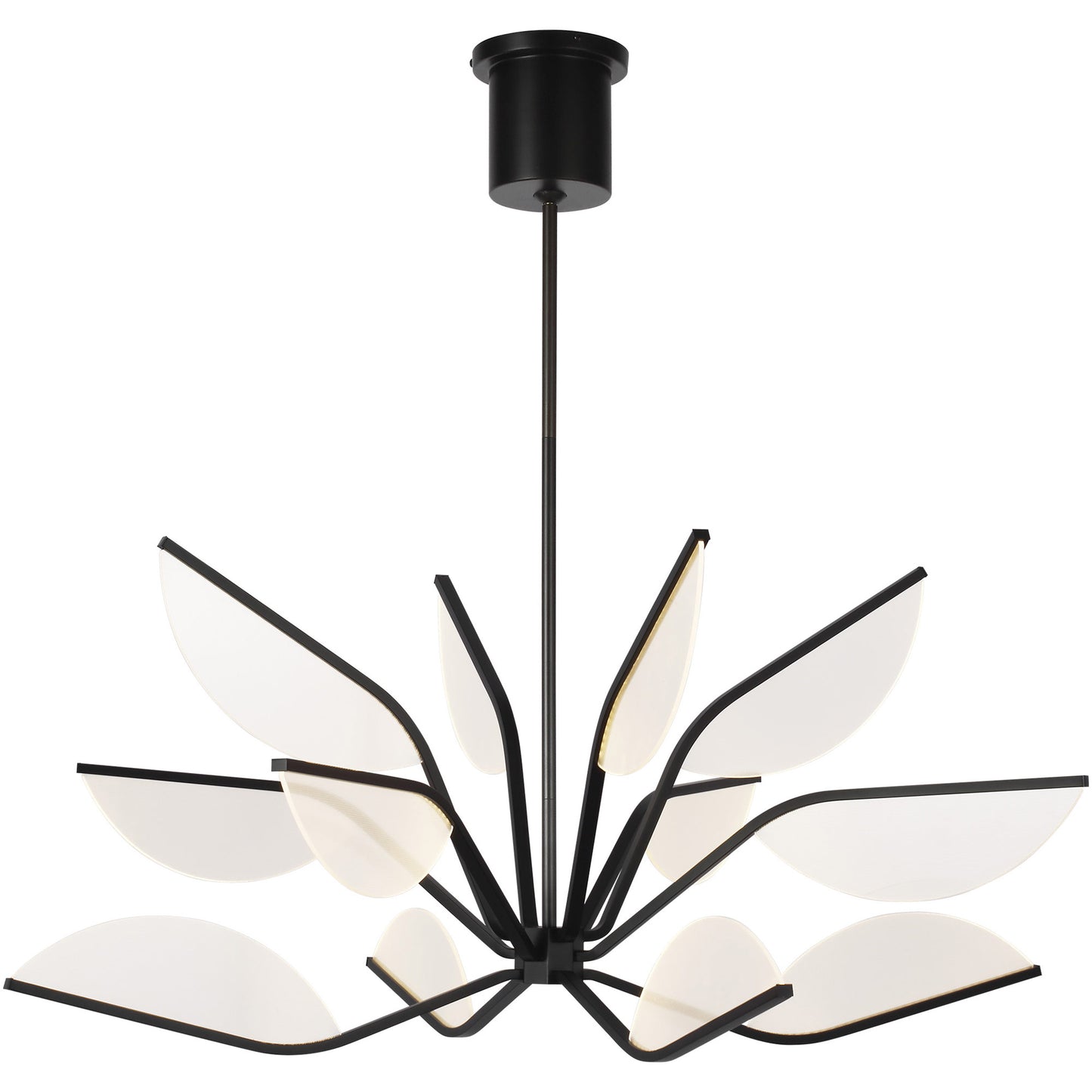 Visual Comfort Architectural 700BLT38B-LED935 Sean Lavin Belterra LED 38 inch Chandelier Ceiling Light, Integrated LED, Color Temperature 3500K, Matte Black