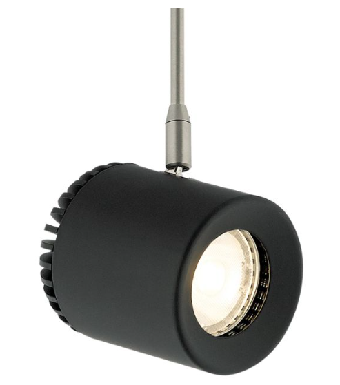 Visual Comfort Architectural 700FJBRK9353506B 6" Burk Head 14.2W LED FreeJack - 3500K, 634 Lumens, 90 CRI - 12V - 40° Beam Spread - Black/Satin Nickel