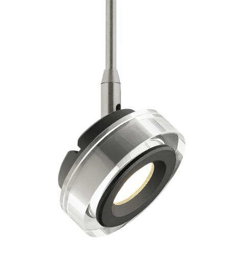 Visual Comfort Architectural 700FJBRM9302014CB Sean Lavin Brim 14" Modern Brim LED Head FreeJack, Wattage 9.20W, Beam Spread 20°, Color Temperature 3000K, Black/Clear