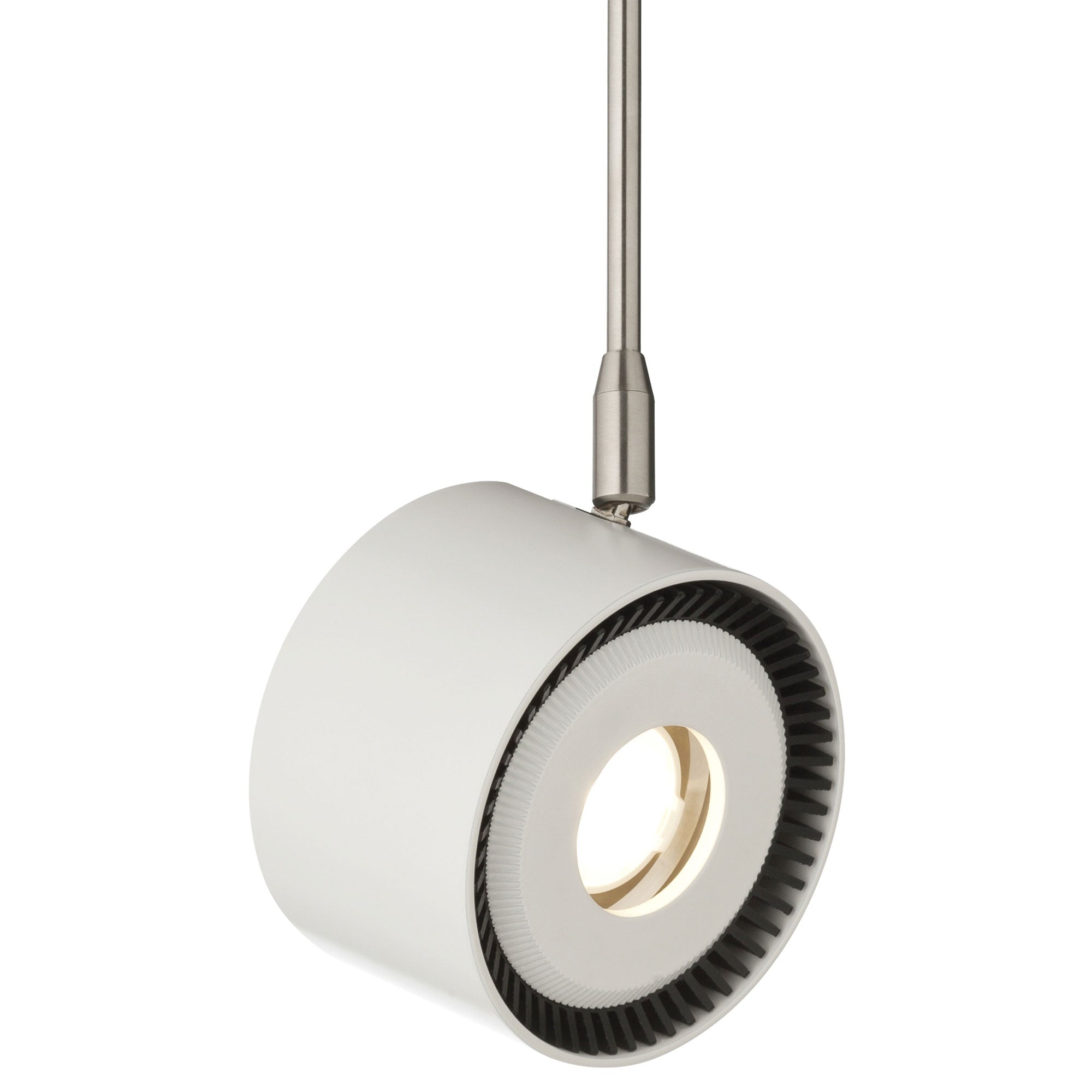 Visual Comfort Architectural 700FJISO8303006W-LED Sean Lavin ISO 1 Light FreeJack Low-Voltage 6" Track Head LED, 80 CRI, Color Temperature 3000K, Beam Angle 30°, White Finish