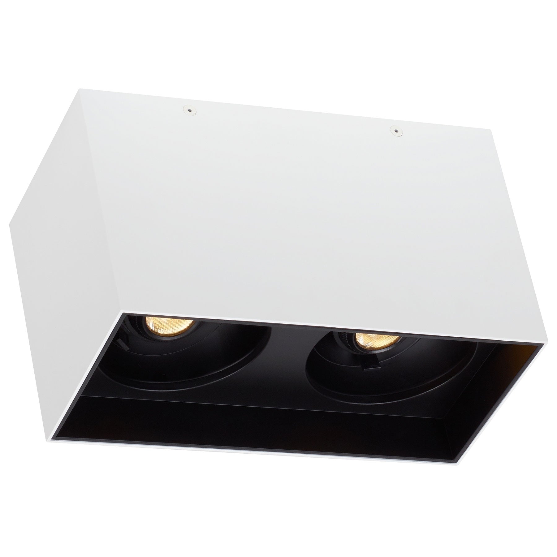 Visual Comfort Architectural 700FMEXOD620WB-LED935 Exo Dual Ceiling Light, Color Temperature 3500K, Beam Angle 20°, Matte White / Black Finish