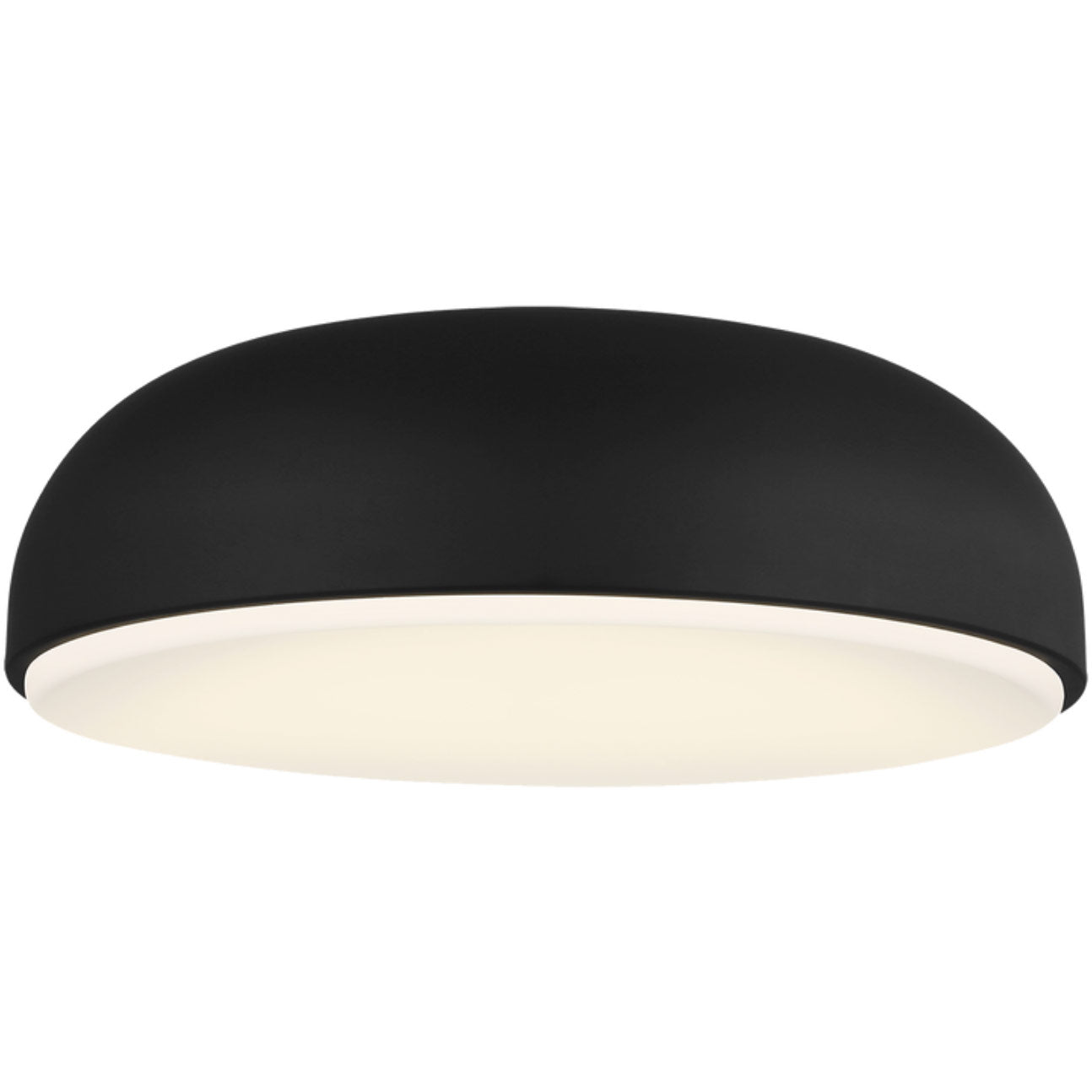 Visual Comfort Architectural 700FMKOSA13B-LED930-277 Kosa 13 Inch Ceiling Light, Voltage 277V, Color Temperature 3000K, 1396 Lumens, Nightshade Black Finish