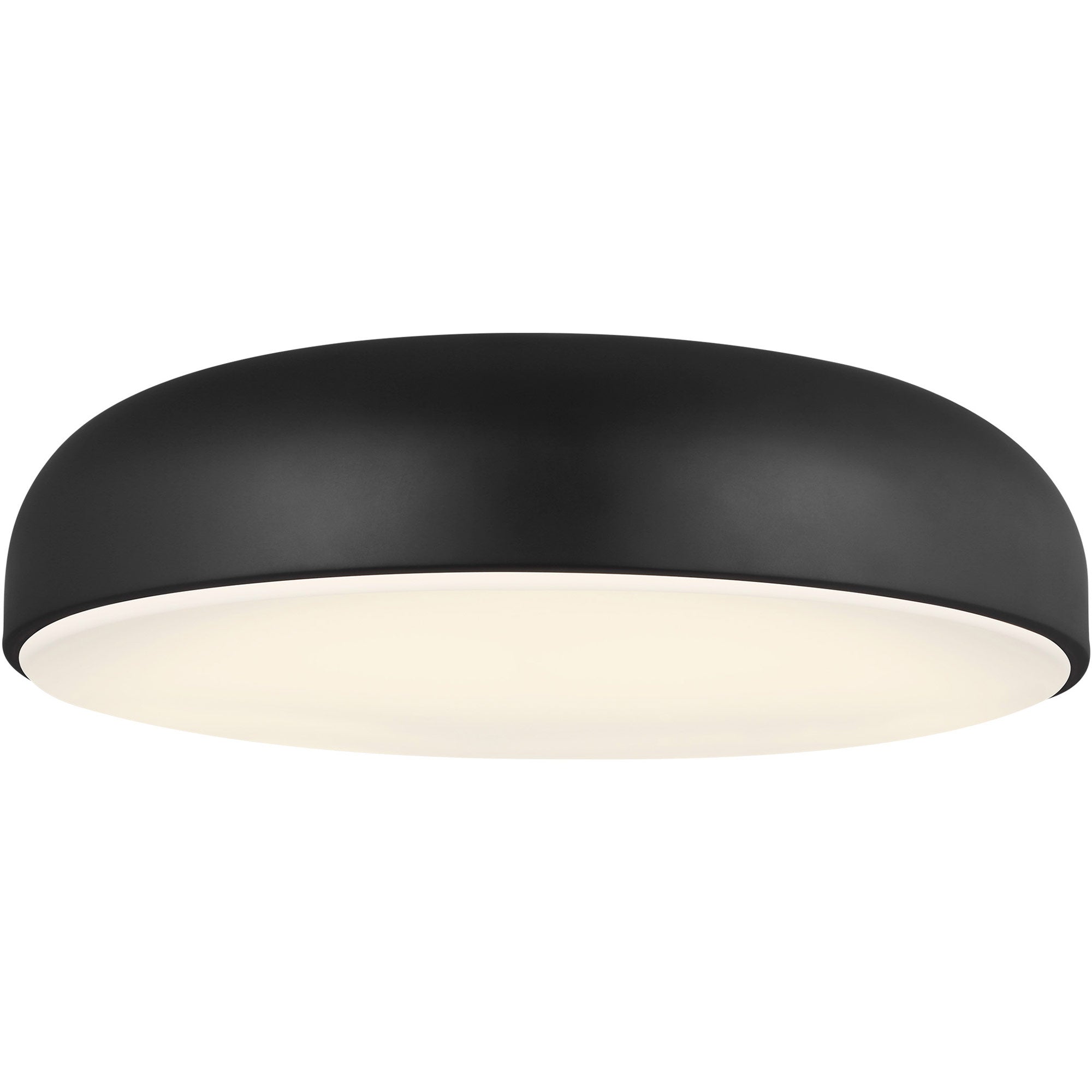 Visual Comfort Architectural 700FMKOSA18B-LED930 Kosa 18 Inch Ceiling Light, Voltage 120-277V, Color Temperature 3000K, 899 Lumens, Nightshade Black Finish