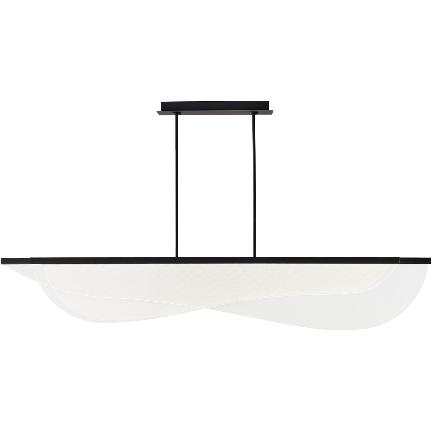 Visual Comfort Architectural 700LSNYR72B-LED930 Sean Lavin Nyra LED 72 inch Nightshade Black Linear Suspension Ceiling Light, Integrated LED, 3000K, 94.4W