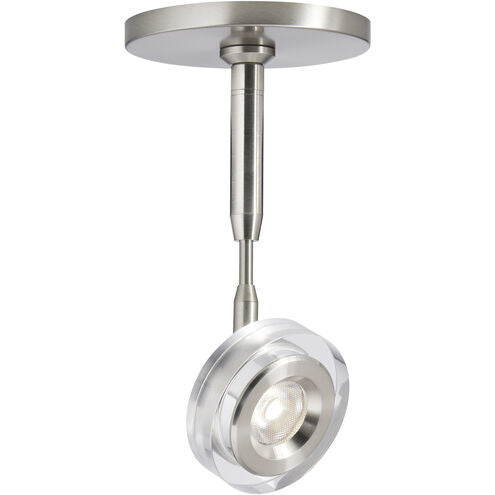 Visual Comfort Architectural 700MPBRM9303005CS 14" Sean Lavin Brim 1 Light 120 Satin Nickel Low-Voltage Track Head Ceiling Light in Monopoint, 30 Degree. CCT 3000K, Clear Glass