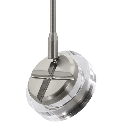 Visual Comfort Architectural 700MPBRM9304005CS 14 inch Sean Lavin Brim 1 Light 120 Satin Nickel Low-Voltage Track Head Ceiling Light in Monopoint, Clear Glass, 40 Degree, LED 90 CRI, CCT 3000K
