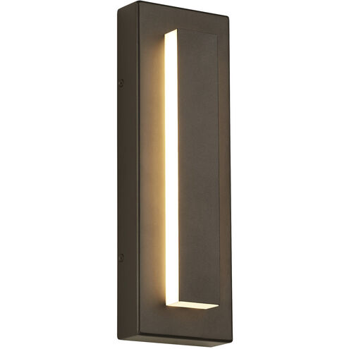 Visual Comfort Architectural 700OWASP93015DHUNVSSP Sean Lavin Aspen LED 15 inch Charcoal Outdoor Wall Light in In-Line Fuse, Integrated LED