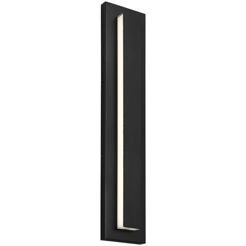 Visual Comfort Architectural 700OWASP93026DBUNVSSP Sean Lavin Aspen LED 26 inch Black Outdoor Wall Sconce in Surge Protection