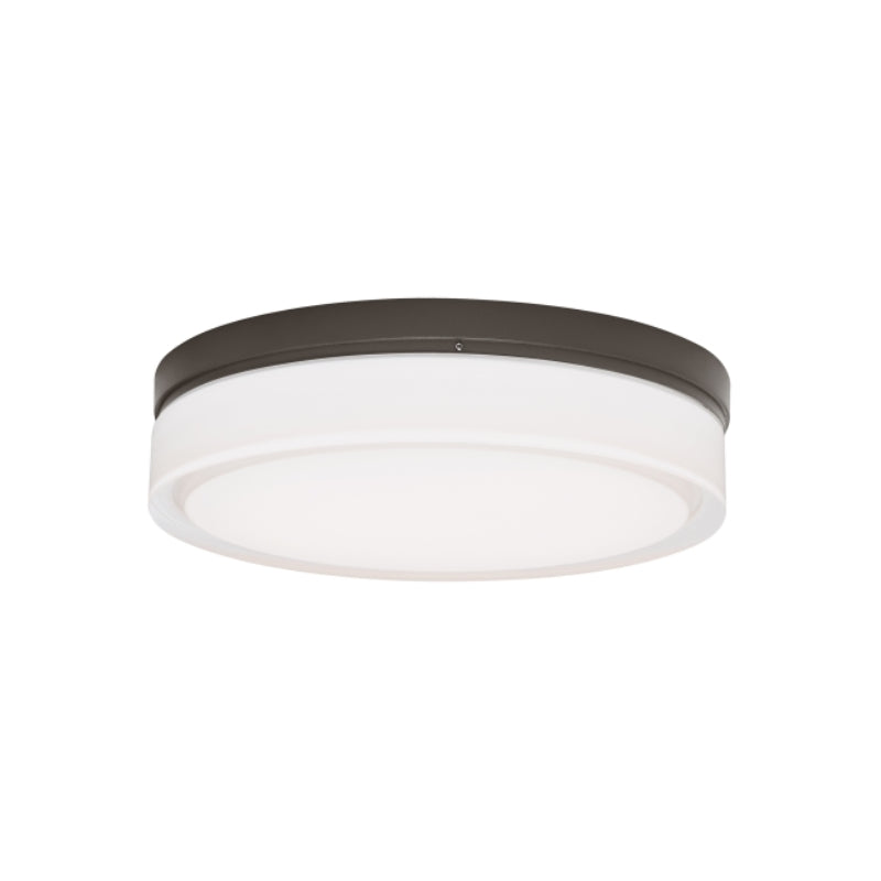 Visual Comfort Architectural 700OWCQL930Z120 Modern Sean Lavin Cirque 1-lt 11" LED Outdoor Flush Mount Wall light CCT 3000K - Finish Bronze