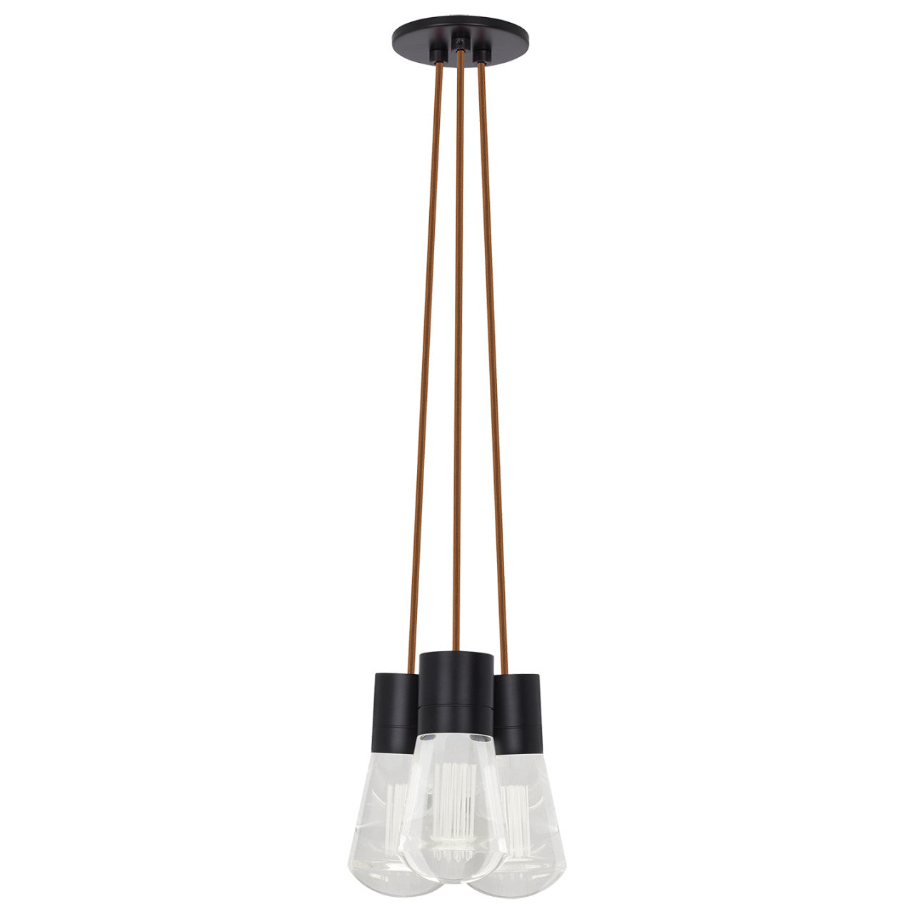Visual Comfort Architectural 700TDALVPMC3PB-LEDWD Sean Lavin Alva LED 3.6" Pendant Black 27W 3000K–2200K 90 CRI Copper Cord