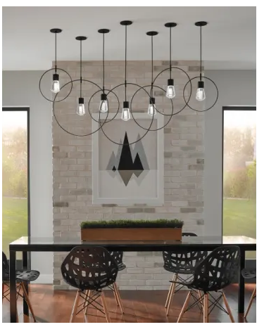 Visual Comfort Architectural 700TDALVPMCBS-LED930 Alva 4" Wide LED Mini Pendant with Black Cord - 3000K, Satin Nickel Finish