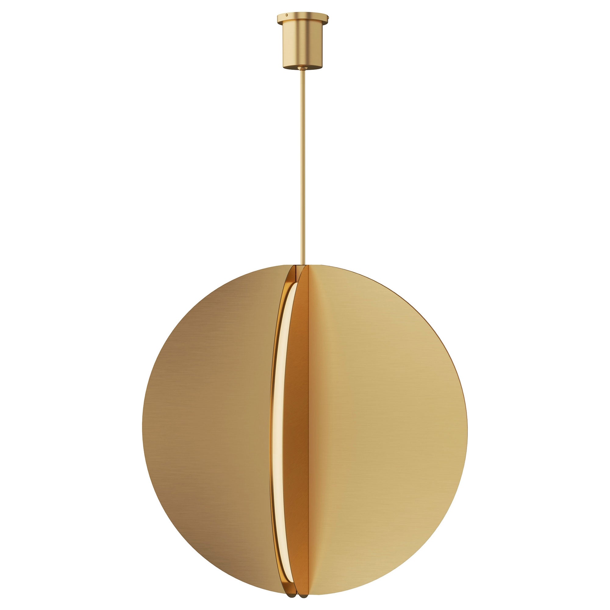 Visual Comfort Architectural 700TDBAU36NB-LED930 Sean Lavin Bau LED 36 inch Pendant Ceiling Light, Integrated LED, Natural Brass Finish