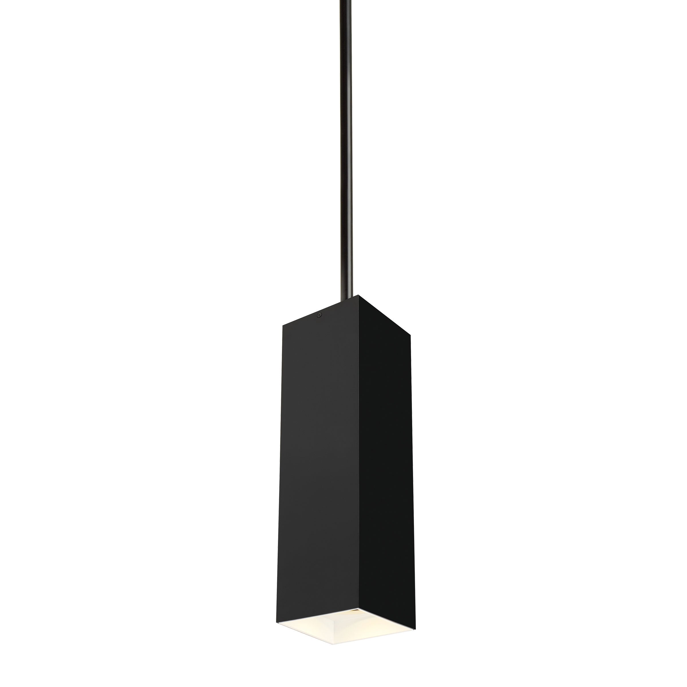 Visual Comfort Architectural 700TDEXOP184860BW-LED935 Sean Lavin Exo LED 5.2 inch White Pendant Ceiling Light in LED 90 CRI 3500K, 60 Degree, Matte Black/White, 48 inch, Integrated LED, 14W, 120-277V
