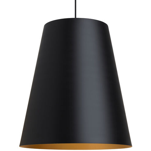 Visual Comfort Architectural 700TDGUNPBG-LED930 Sean Lavin Gunnar LED 23.6 inch Black/Satin Gold Pendant Ceiling Light in LED 90 CRI 3000K