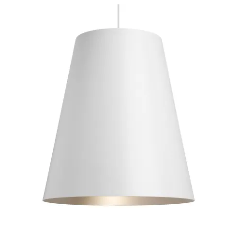 Visual Comfort Architectural 700TDGUNPWS-LED930 Sean Lavin Gunnar LED 23.6 inch White/Satin Gold Pendant Ceiling Light in LED 90 CRI 3000K