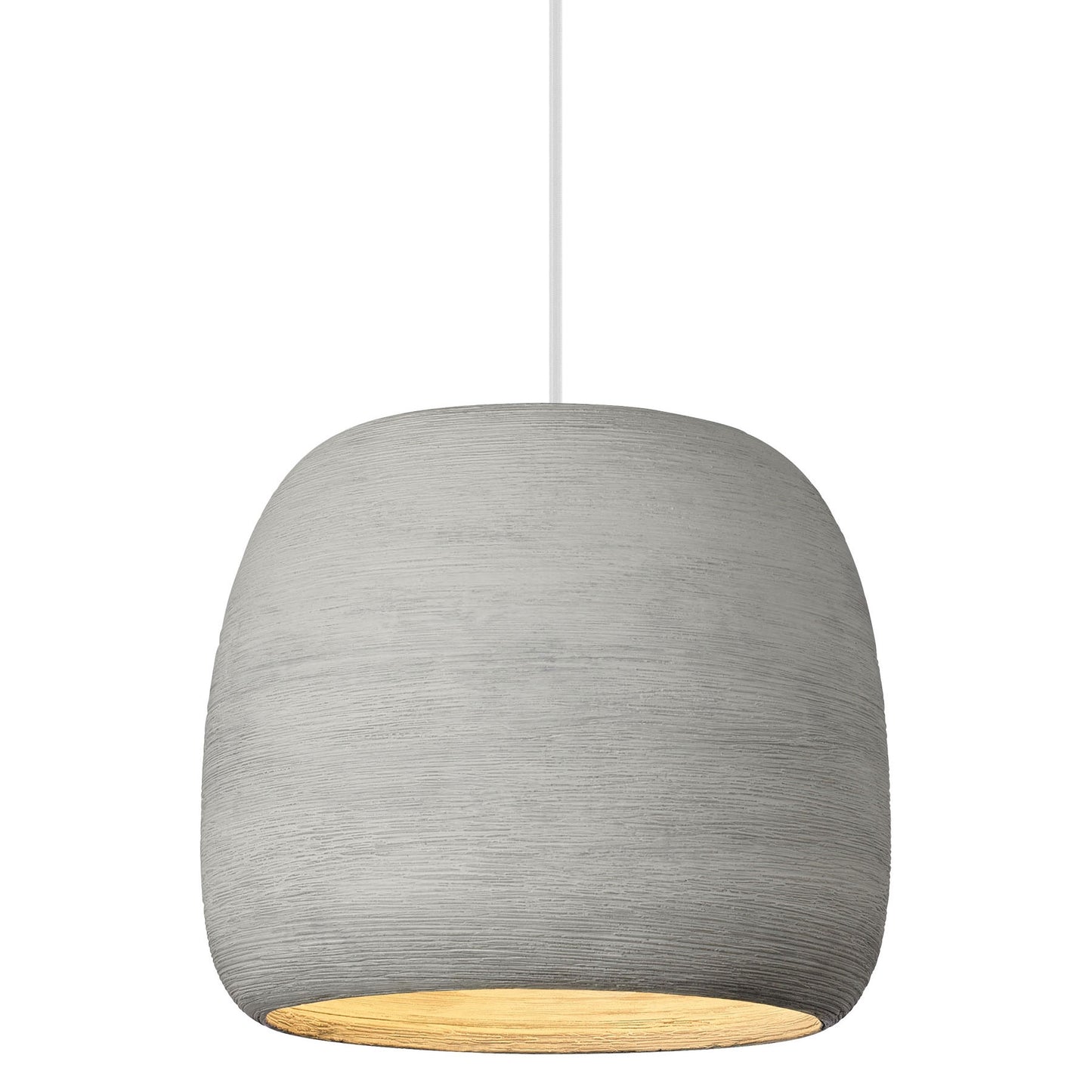 Visual Comfort Architectural 700TDKRMPSCW-LED927 Karam 11.7" Pendant Light, LED Lamp, Color Temperature 2700K, Concrete Finish