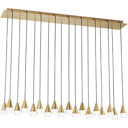 Visual Comfort Architectural 700TRSPCPA18TNB-LED930120 Sean Lavin Cupola LED Natural Brass Chandelier Ceiling Light, Integrated LED