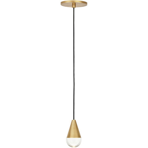 Visual Comfort Architectural 700TRSPCPA1RNB-LED930 Sean Lavin Cupola LED Natural Brass Pendant Ceiling Light, Integrated LED