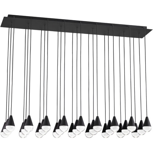 Visual Comfort Architectural 700TRSPCPA27TB-LED930120 Sean Lavin Cupola LED Nightshade Black Chandelier Ceiling Light, Integrated LED