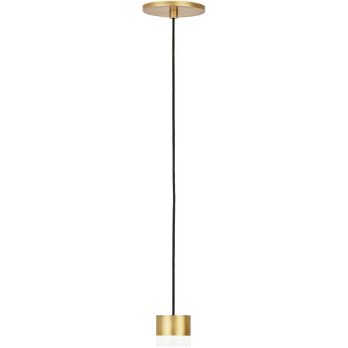 Visual Comfort Architectural 700TRSPGBL1RNB-LED930 Sean Lavin Gable LED Natural Brass Pendant Ceiling Light, Integrated LED