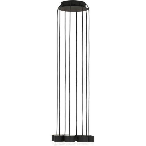 Visual Comfort Architectural 700TRSPGBL8RB-LED930 Sean Lavin Gable LED Nightshade Black Chandelier Ceiling Light, Integrated LED