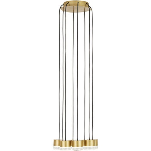 Visual Comfort Architectural 700TRSPGBL8RNB-LED930 Sean Lavin Gable LED Natural Brass Chandelier Ceiling Light, Integrated LED