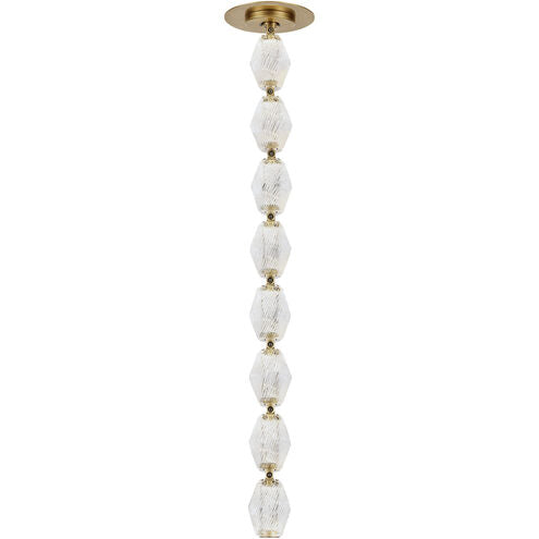 Visual Comfort Modern Collection 700CLR24NB-LED930R Sean Lavin Collier Natural Brass Pendant Remote Lamping LED 8.2W 3000K