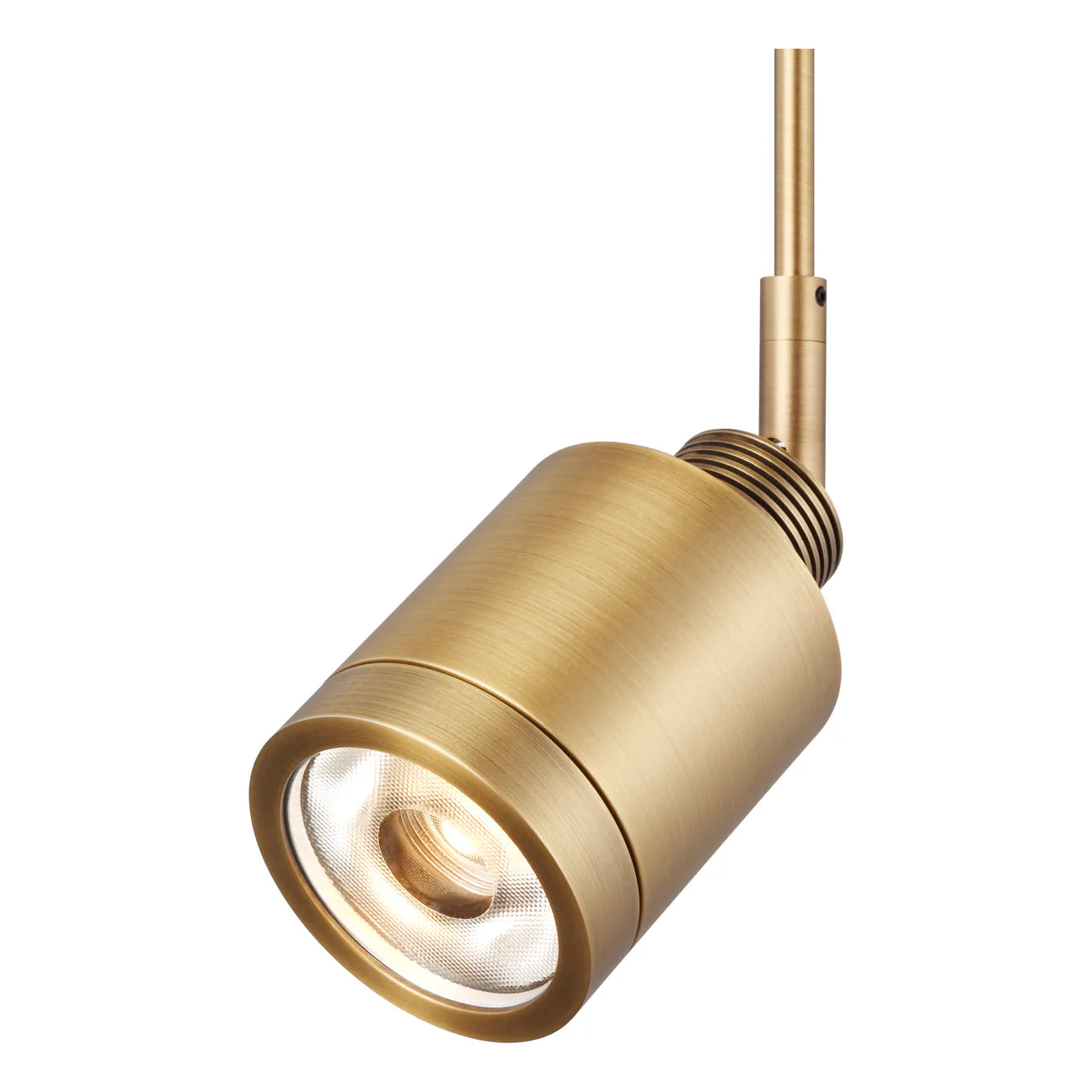 Visual Comfort Architectural 700MOTLM06NB Modern 2" Tellium MonoRail Head - Stem Length:  6" - Finish: Natural Brass
